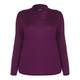 BEIGE v-neck wool SWEATER in berry