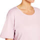 Beige 100% Cotton Round Neck T-shirt Baby Pink