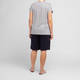 Beige Lurex Stripe T-Shirt Navy and White 