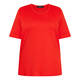Beige Pure Cotton T-shirt Red 