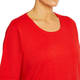 Beige Pure Cotton T-shirt Red 