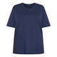 Beige Pure Cotton T-shirt Navy