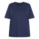 Beige Pure Cotton T-shirt Navy