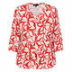 Beige Floral Printed T-Shirt Berry 