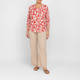 Beige Floral Printed T-Shirt Berry 