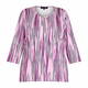 Beige Printed Jersey T-shirt 3/4 Sleeve Pink