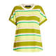 Beige Stripe Jersey T-Shirt Lime and Khaki