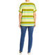 Beige Stripe Jersey T-Shirt Lime and Khaki
