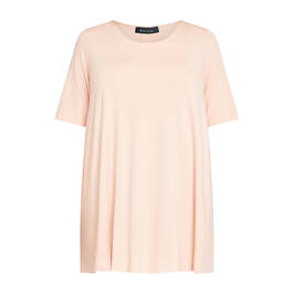 Beige Oversize T-Shirt Rose Pink - Plus Size Collection