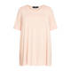 Beige Oversize T-Shirt Rose Pink