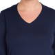 BEIGE V NECK TOP NAVY