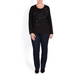 BEIGE LABEL GALAXY EMBELLISHED BLACK TOP