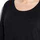 Beige jersey scoop neck black tunic TOP