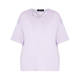 BEIGE STRETCH JERSEY T-SHIRT WISTERIA