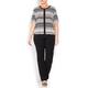 BEIGE label pleat effect jersey TOP