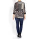 BEIGE LABEL LEOPARD AND ABSTRACT PATCHWORK TOP