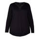 BEIGE JERSEY TOP EMBELLISHED COLLAR BLACK 