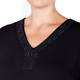 BEIGE JERSEY TOP EMBELLISHED COLLAR BLACK 