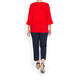 BEIGE TRUMPET CUFF TOP RED