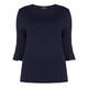 BEIGE LABEL TRUMPET CUFF TOP NAVY