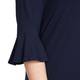 BEIGE LABEL TRUMPET CUFF TOP NAVY