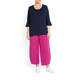 BEIGE LABEL TRUMPET CUFF TOP NAVY
