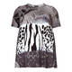 BEIGE LABEL ABSTRACT PRINT TOP