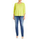 Beige Round Neck Top Lime