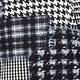 BEIGE LABEL HOUNDSTOOTH AND CHECK PRINT TOP