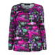 BEIGE LABEL ROUND NECK PRINT TOP