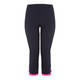BEIGE LABEL CROPPED VISCOSE STRETCH TROUSER WITH PINK TIPPING