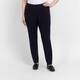 Beige Pull On Trousers Navy
