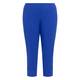 Beige Pull On Cropped Trousers Cobalt