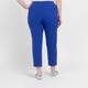 Beige Pull On Cropped Trousers Cobalt