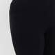 Beige Pull On Cropped Trousers Black