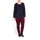 BEIGE LABEL BURGUNDY LEGGINGS