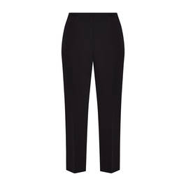 Beige Pull On Trouser Narrow Leg Black - Plus Size Collection