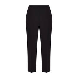Beige Pull On Trouser Narrow Leg Black - Plus Size Collection