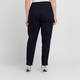 Beige Pull On Trousers Navy 