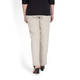 BEIGE FULL LENGTH PULL ON ELASTICATED WAIST TROUSER