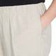 BEIGE FULL LENGTH PULL ON ELASTICATED WAIST TROUSER