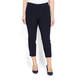 BEIGE LABEL SLIM LEG CROPPED VISCOSE STRETCH TROUSER IN NAVY