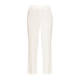 Beige Pull-On Trouser White