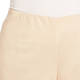 Beige Pull on Cotton Blend Cropped Trouser Sand