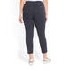 BEIGE LABEL NAVY PINSTRIPE STRETCH ANKLE GRAZER
