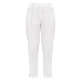 Beige Pull On Trousers Off-White - Plus Size Collection