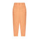 Beige Flax Linen High-waisted Trouser Terracotta