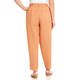 Beige Flax Linen High-waisted Trouser Terracotta