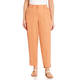 Beige Flax Linen High-waisted Trouser Terracotta