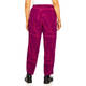 Beige Abstract Print Trousers Fuchsia 